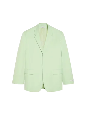 Organic Cotton Oversized Tailored Jacket—pistachio