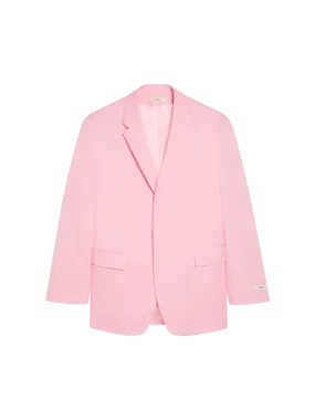 Organic Cotton Oversized Tailored Jacket—sakura pink