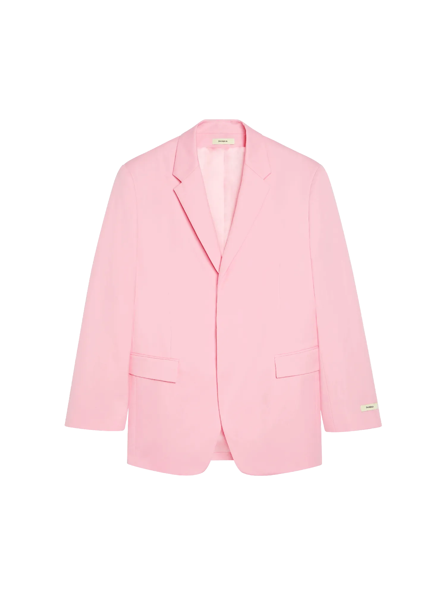 Organic Cotton Oversized Tailored Jacket—sakura pink