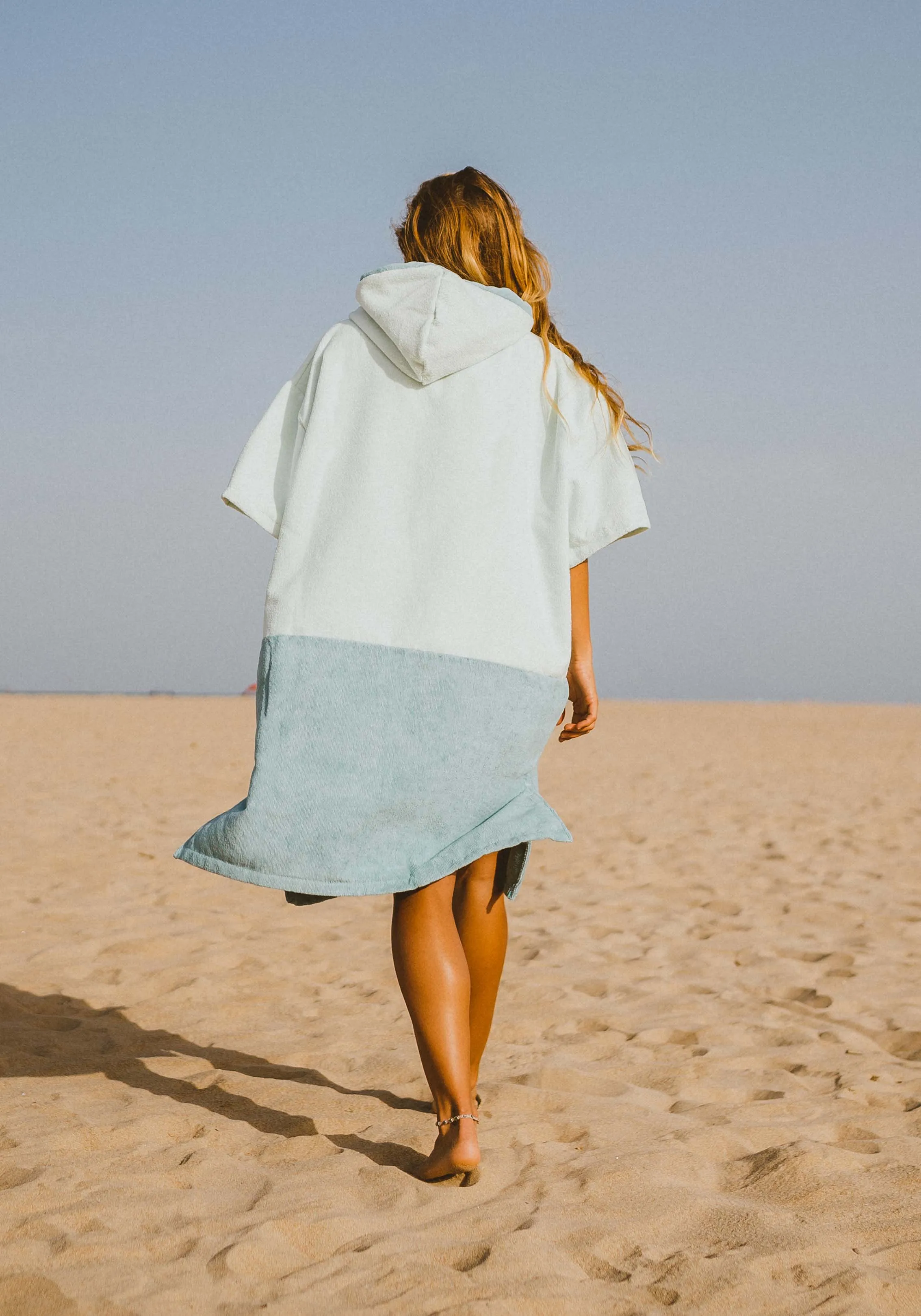 Original Poncho Towel Changing Robe - Seafoam Green / Turquoise Teal