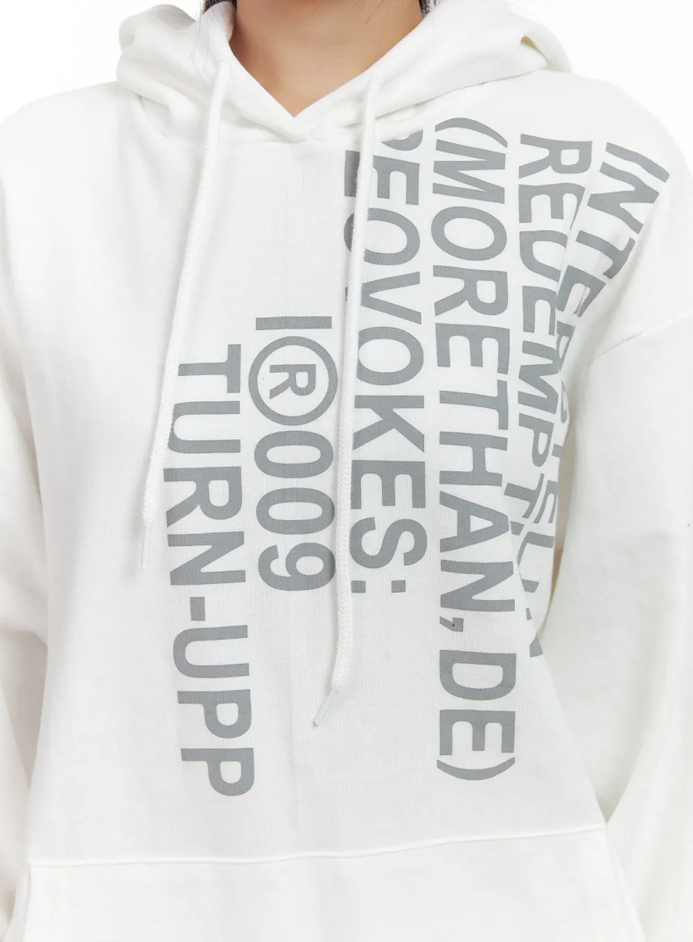 Oversize Lettering Hoodie CO417