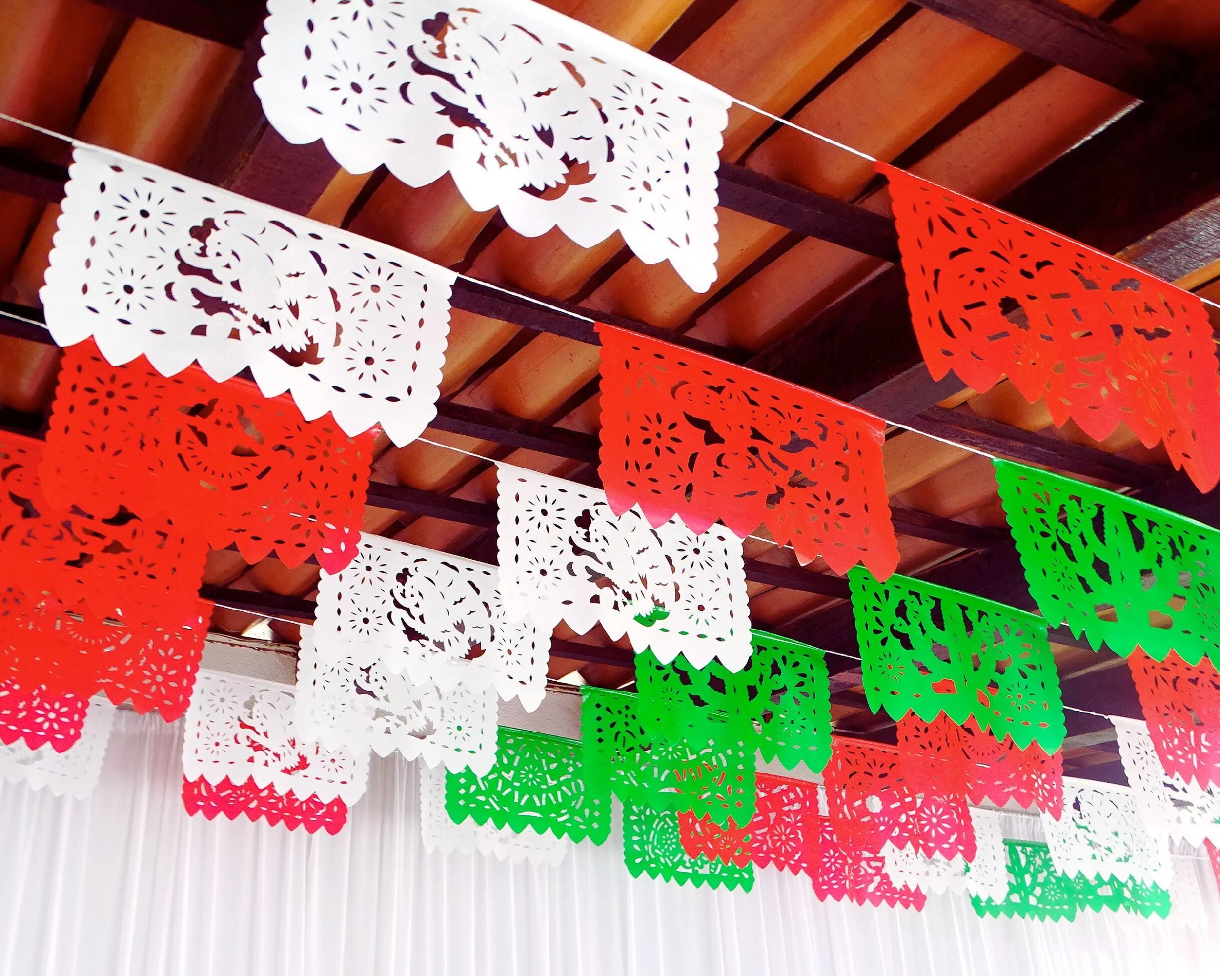 Papel Picado Mexican Independence Day Papel Picado Banner (5 Pack)