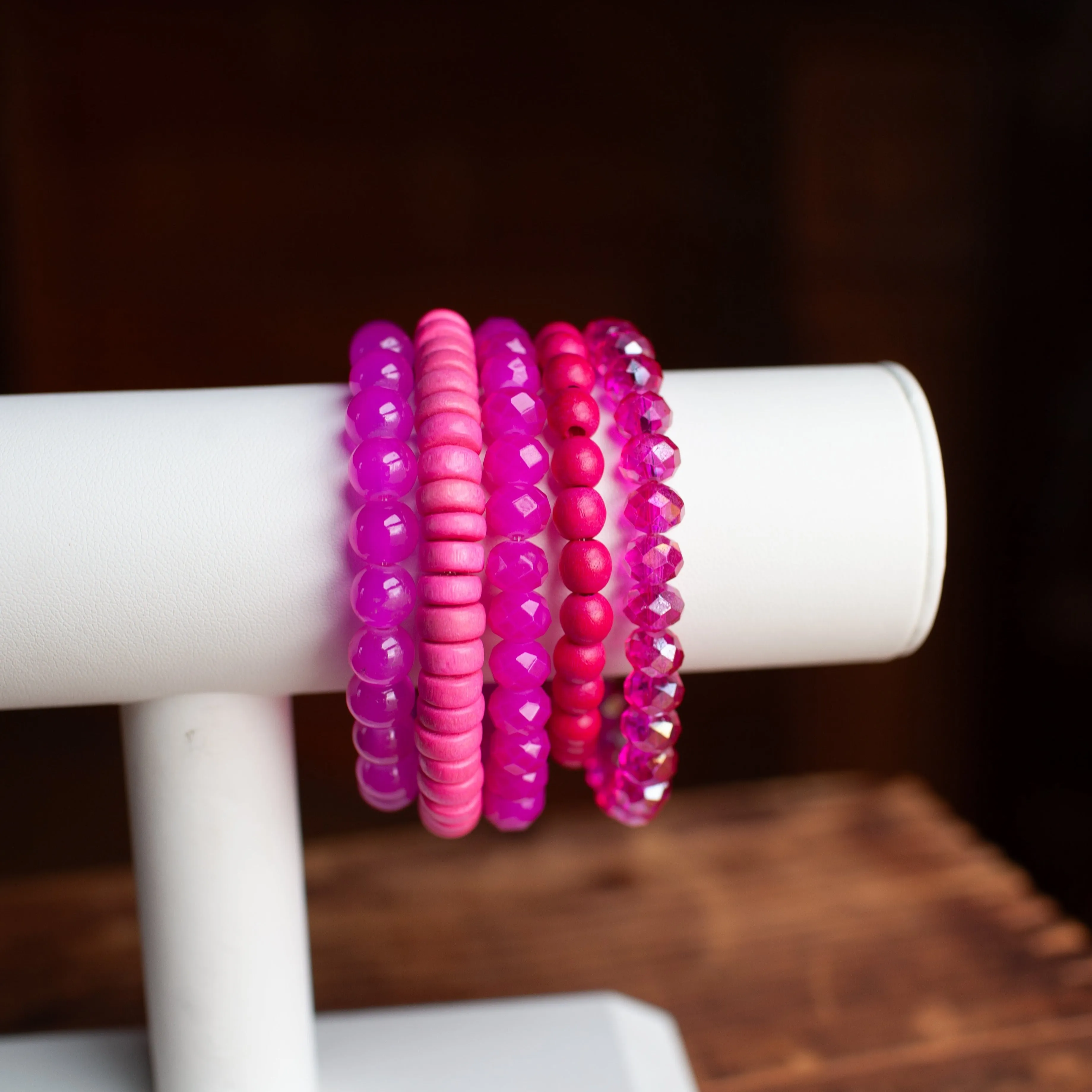 Pink Overload Bracelet Stack