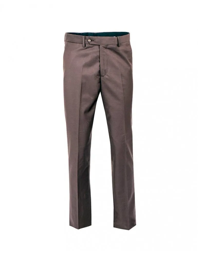 Plain Brown Suit Trouser