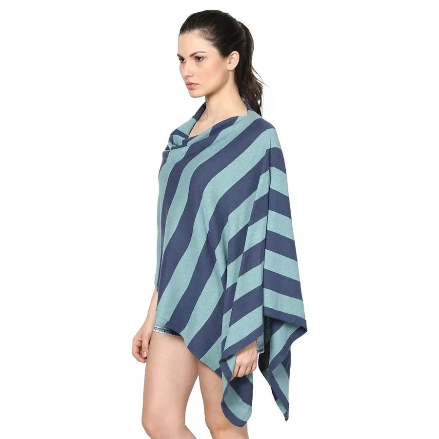 Pluchi Sarah Maternity Poncho (Queens/Summer Blue)