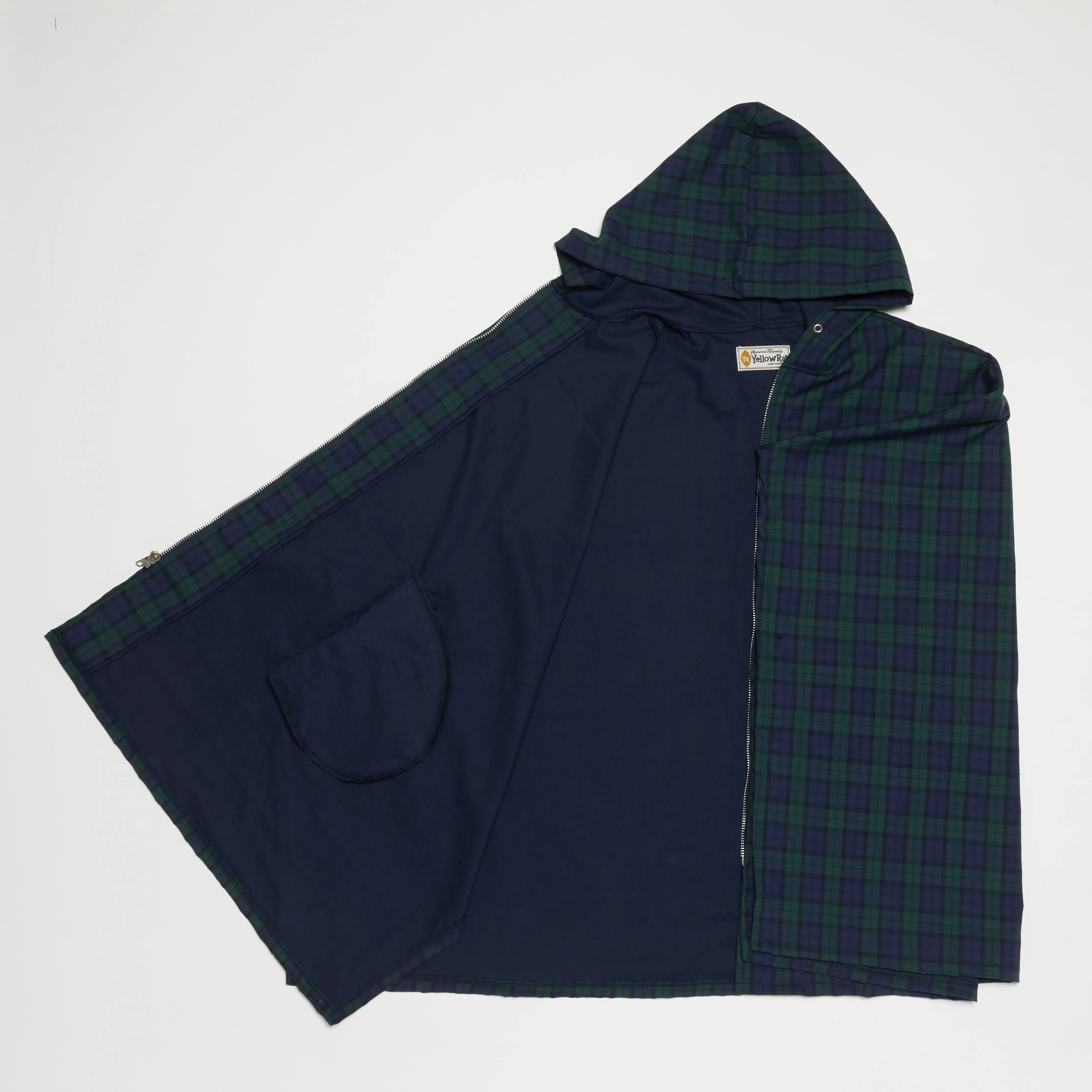 Poncho (Green x Navy)