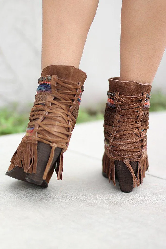 Poncho Tan Booties