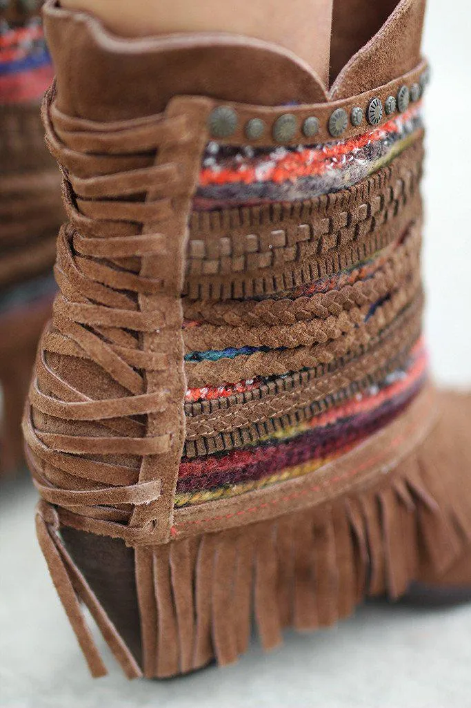 Poncho Tan Booties