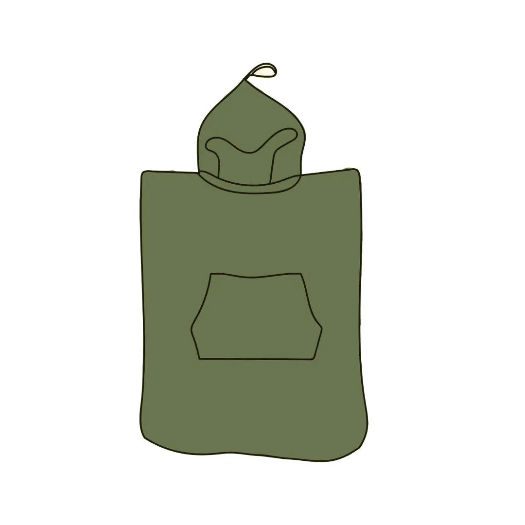 Poncho Towel - Army Green