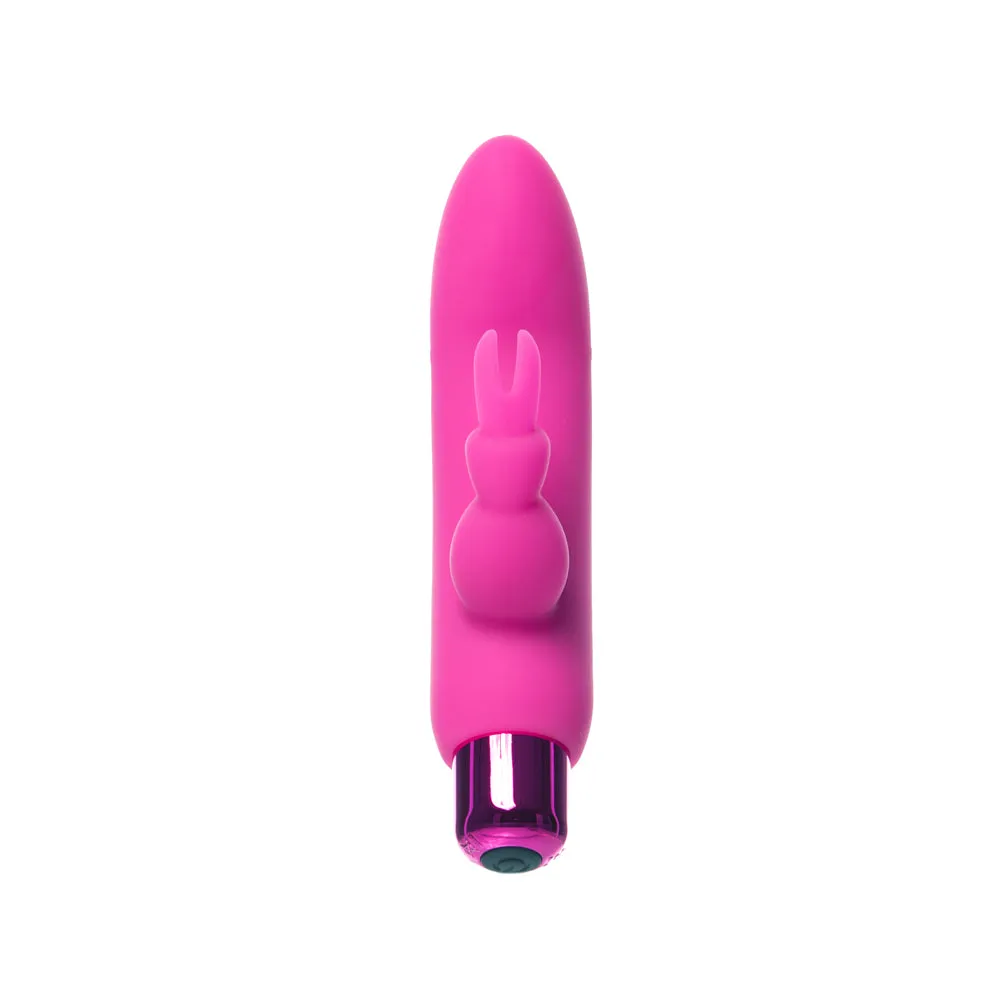 Powerbullet Alice's Bunny Rechargeable Bullet Vibrator with Silicone Rabbit Sleeve Pink