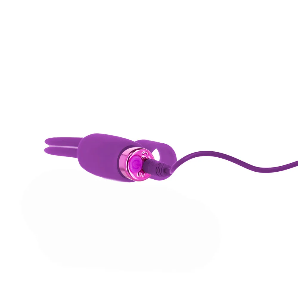 Powerbullet Teasing Tongue With Mini Rechargeable Bullet 2.5 in. Purple