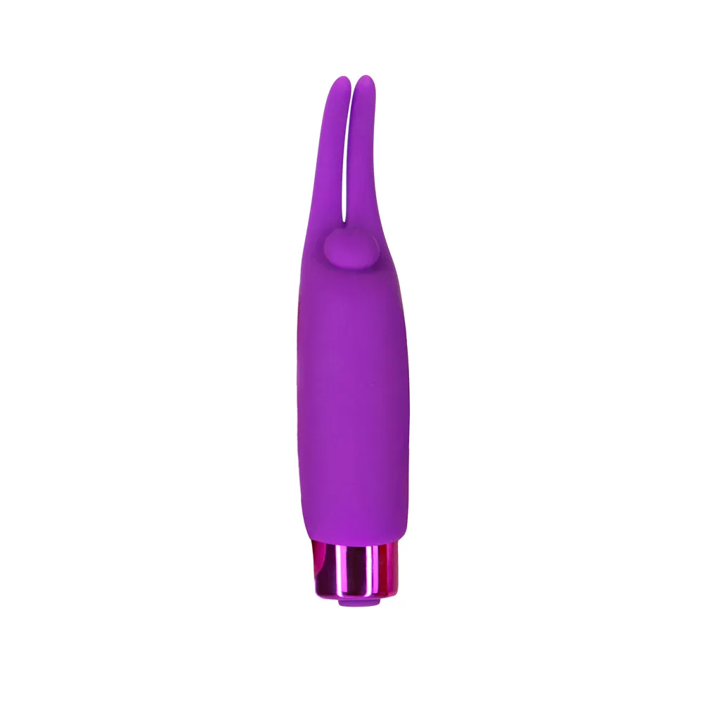 Powerbullet Teasing Tongue With Mini Rechargeable Bullet 2.5 in. Purple