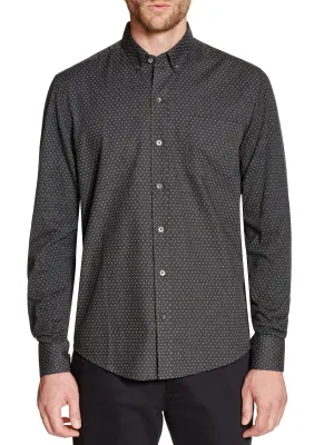 Printed Dot Reworked Long Sleeve Shirt