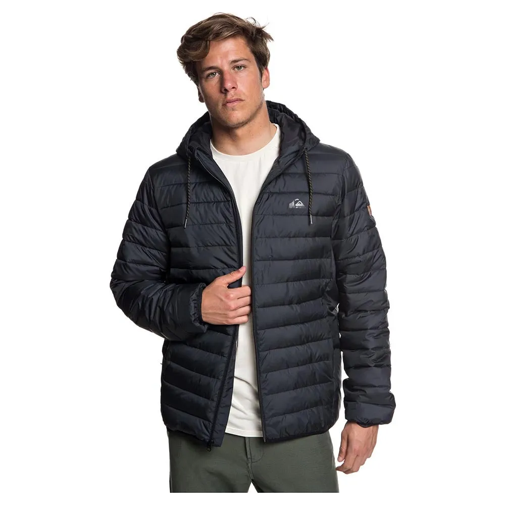 Quiksilver Scaly Water-Resistant Puffer Jacket - Dark Grey Heather