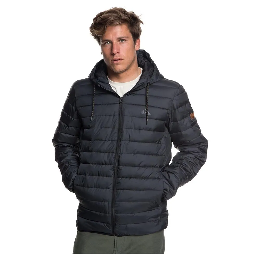 Quiksilver Scaly Water-Resistant Puffer Jacket - Dark Grey Heather