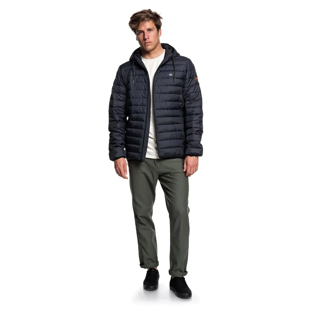 Quiksilver Scaly Water-Resistant Puffer Jacket - Dark Grey Heather