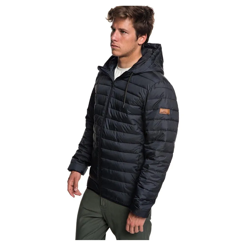 Quiksilver Scaly Water-Resistant Puffer Jacket - Dark Grey Heather