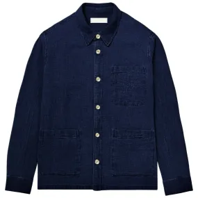 "KAITO" Japanese Indigo Cotton Overshirt (Made to order)