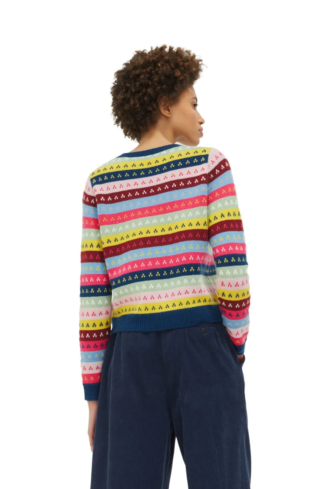 Rainbow Striped Sweater, Multi