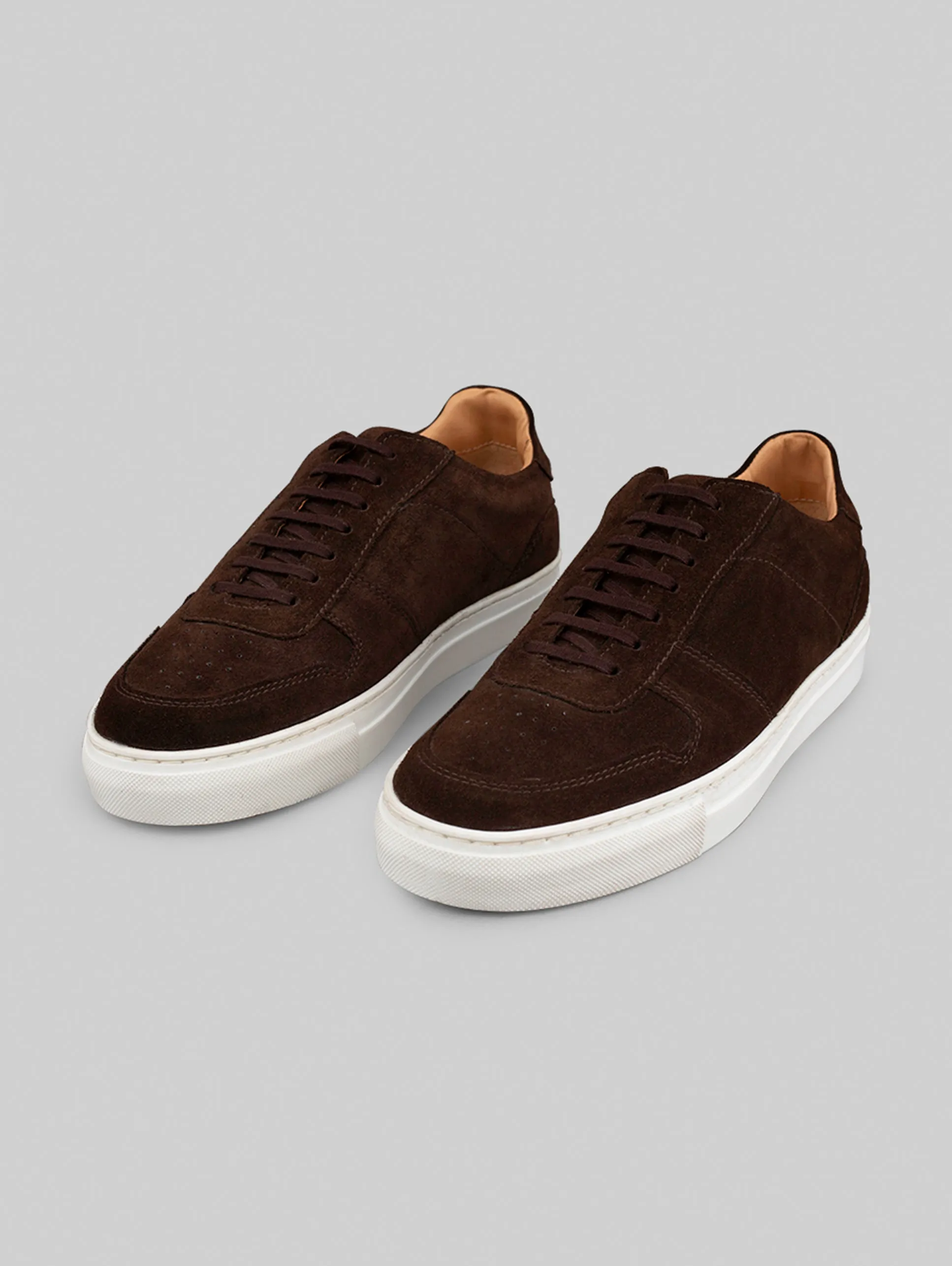 Rawls Men Dark Brown Suede Sneakers