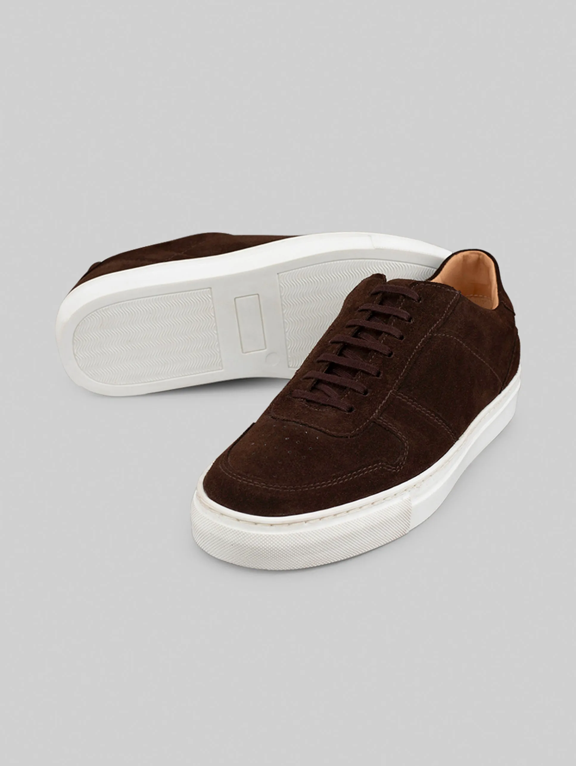 Rawls Men Dark Brown Suede Sneakers