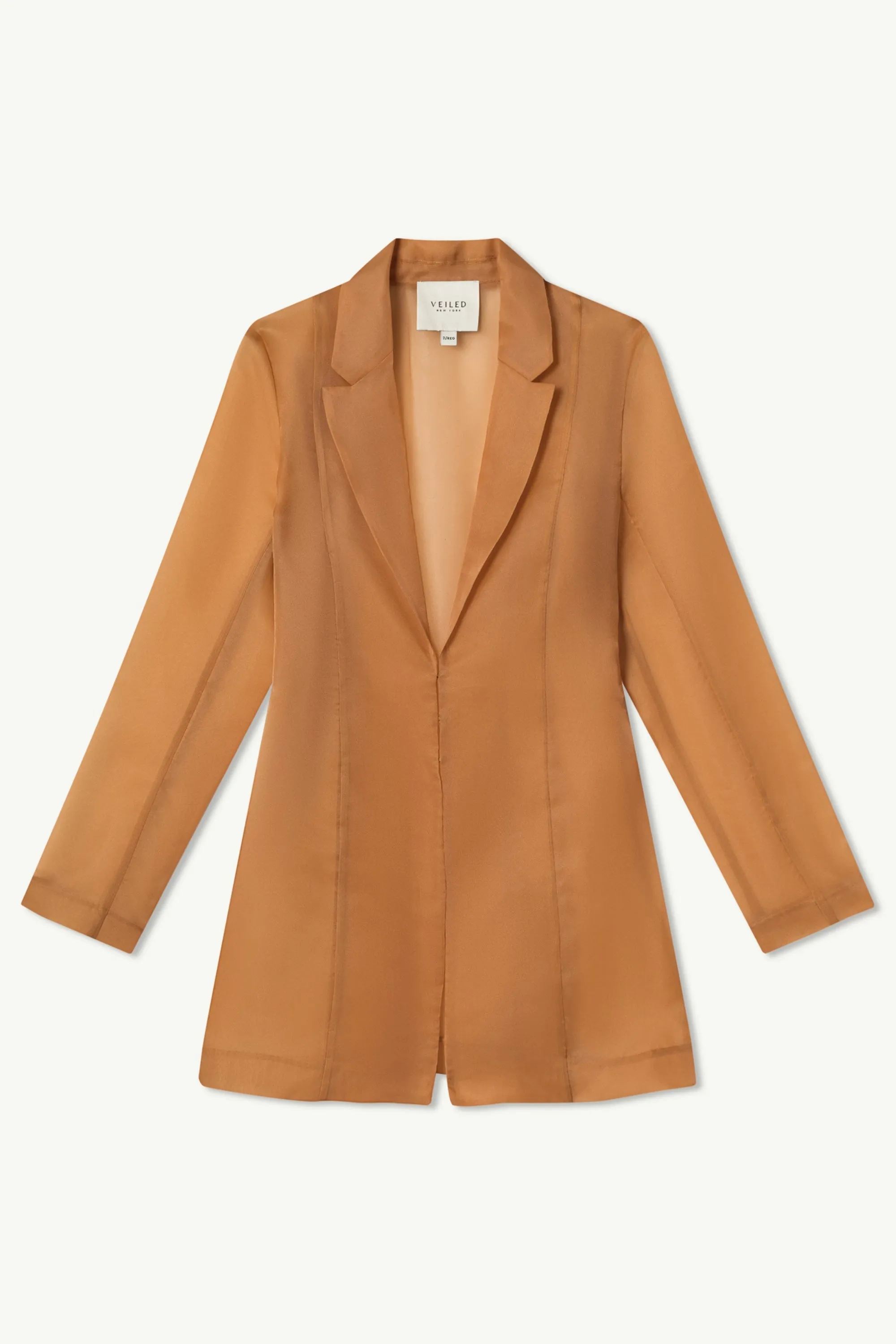 Rayan Organza Two Piece Blazer - Brown Sugar