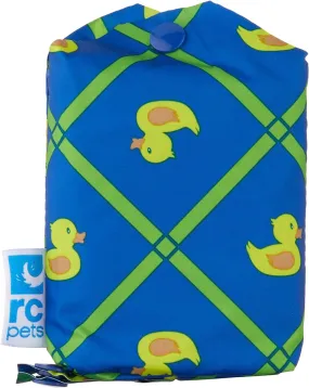 RC Pet Products Packable Dog Rain Poncho Rubber Ducky Large