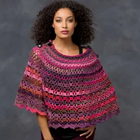 Red Heart Crochet Dubonnet Poncho