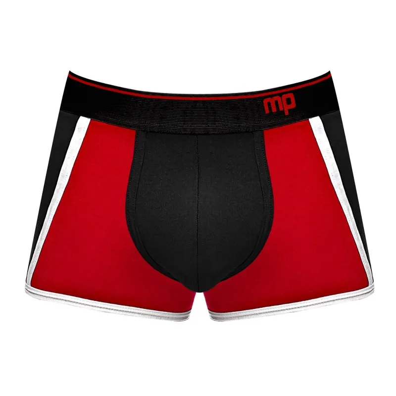 Retro Sport Panel Short- X-Large - Black/ Red