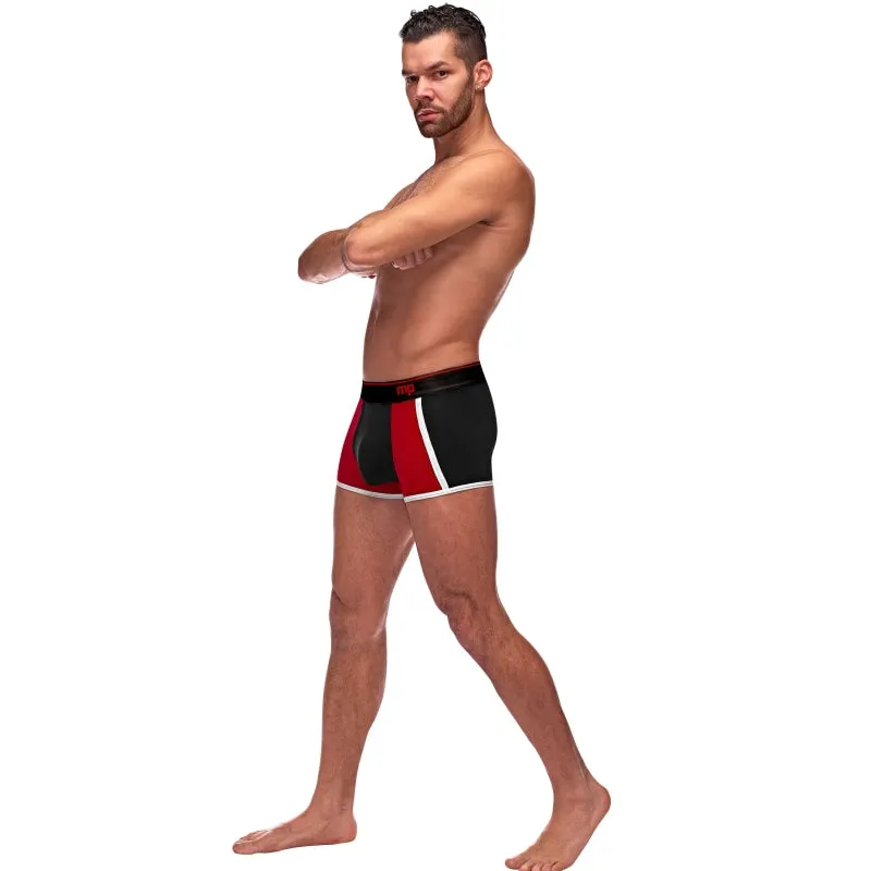 Retro Sport Panel Short- X-Large - Black/ Red