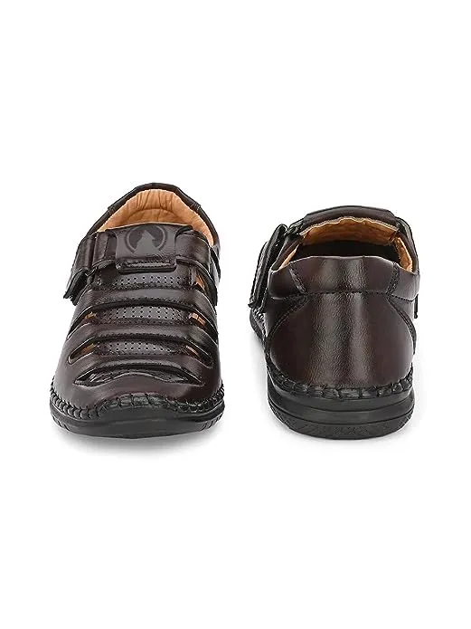 Rising Wolf Kids Sandal (Brown, numeric_4)