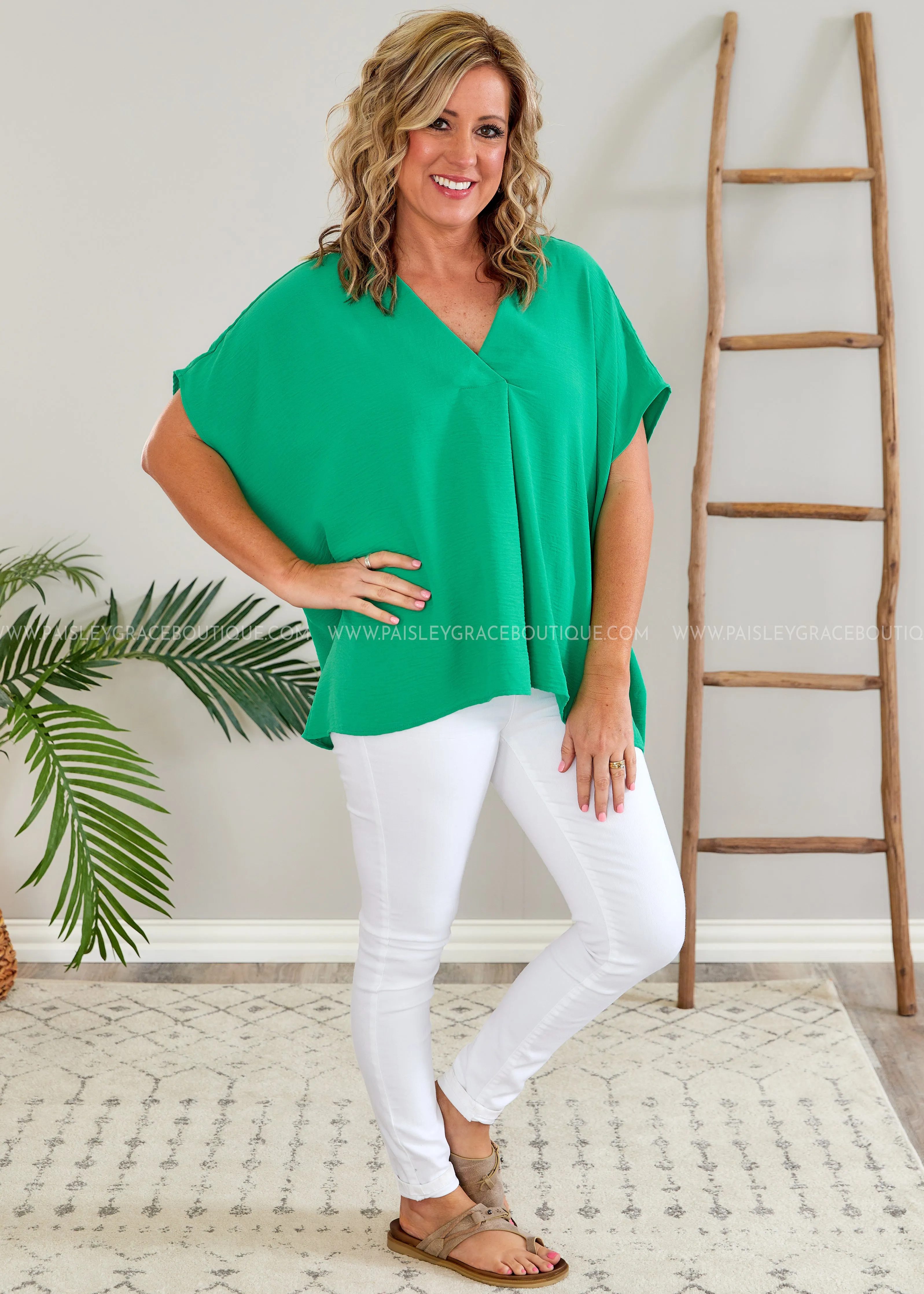 Sandi Top - Green - LAST ONES FINAL SALE