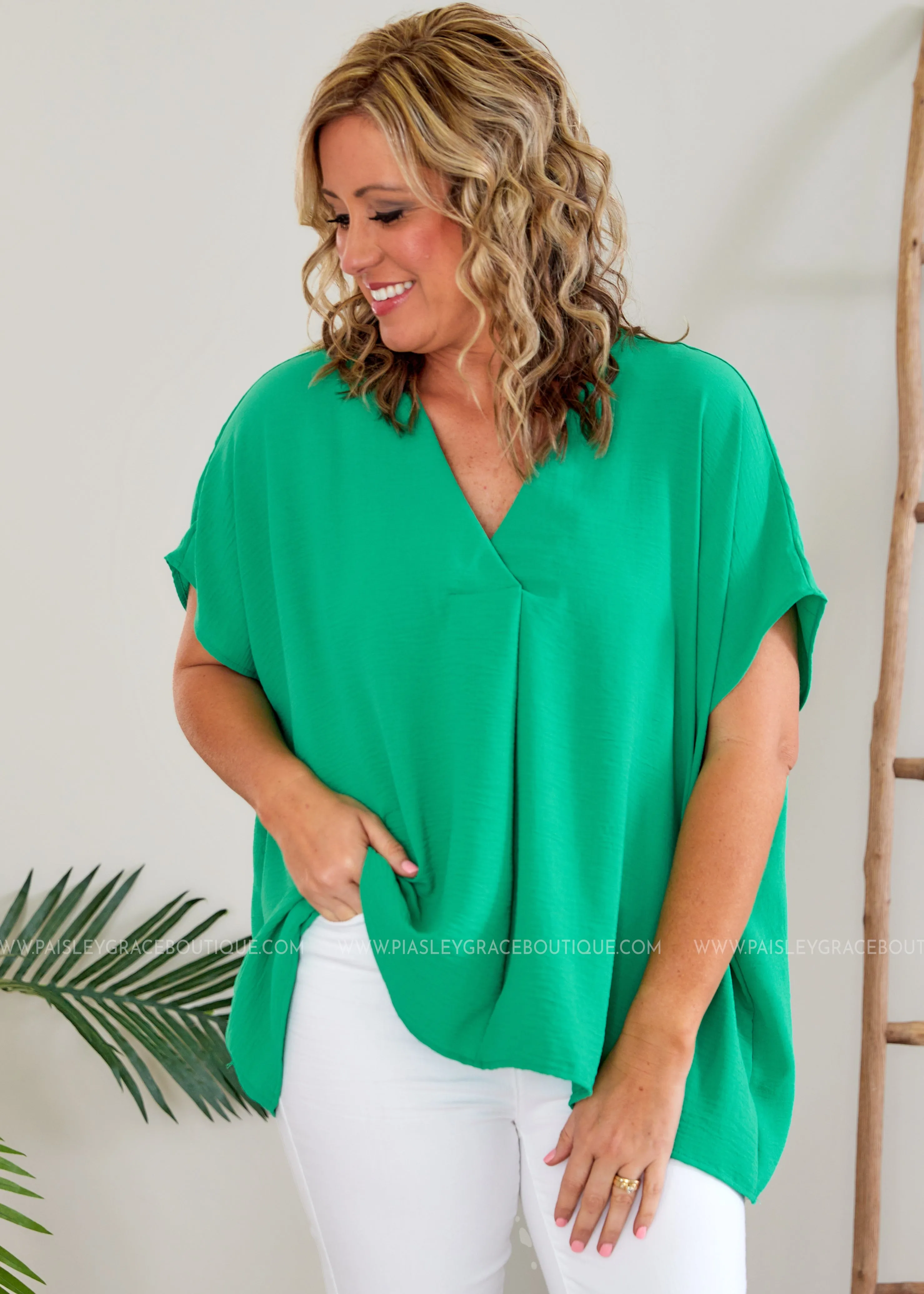 Sandi Top - Green - LAST ONES FINAL SALE