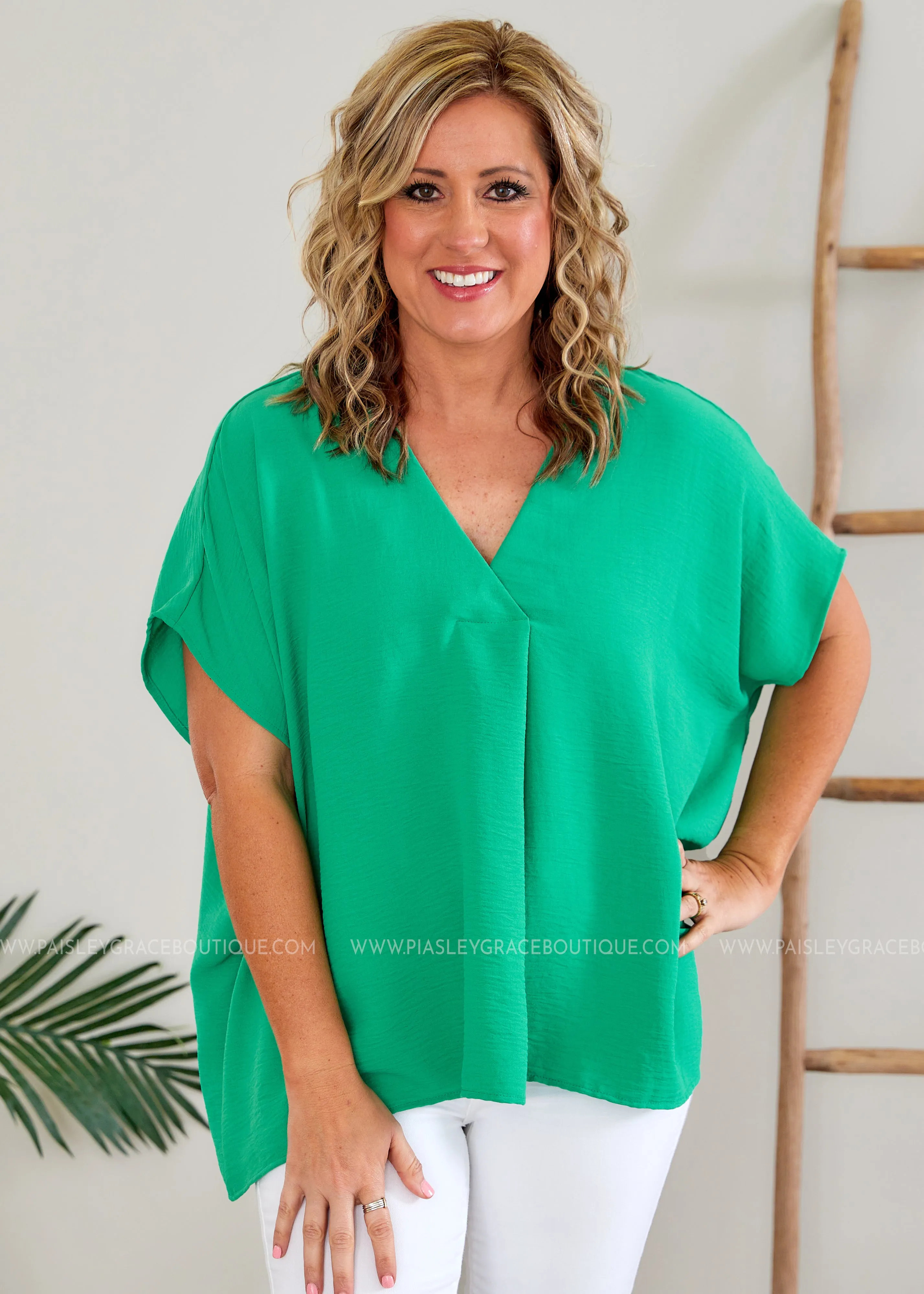 Sandi Top - Green - LAST ONES FINAL SALE