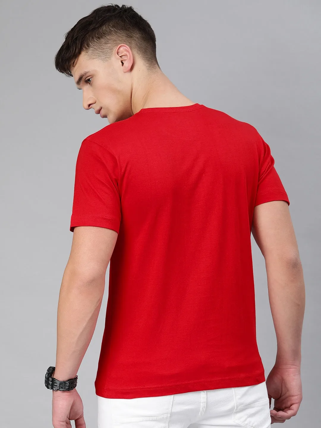 Semantic Half Sleeve Cotton T-shirt - Pack of 4