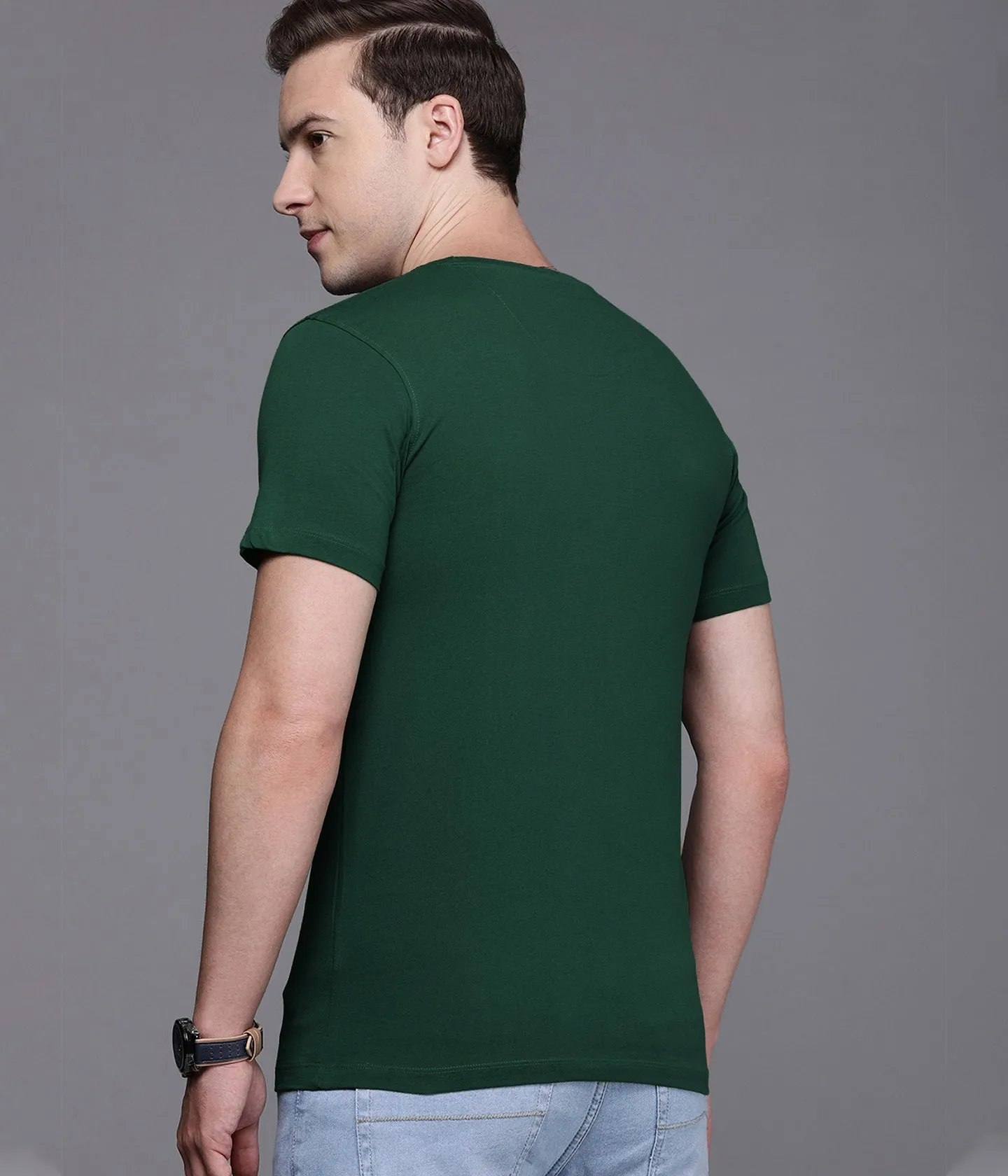 Semantic Half Sleeve Cotton T-shirt - Pack of 4