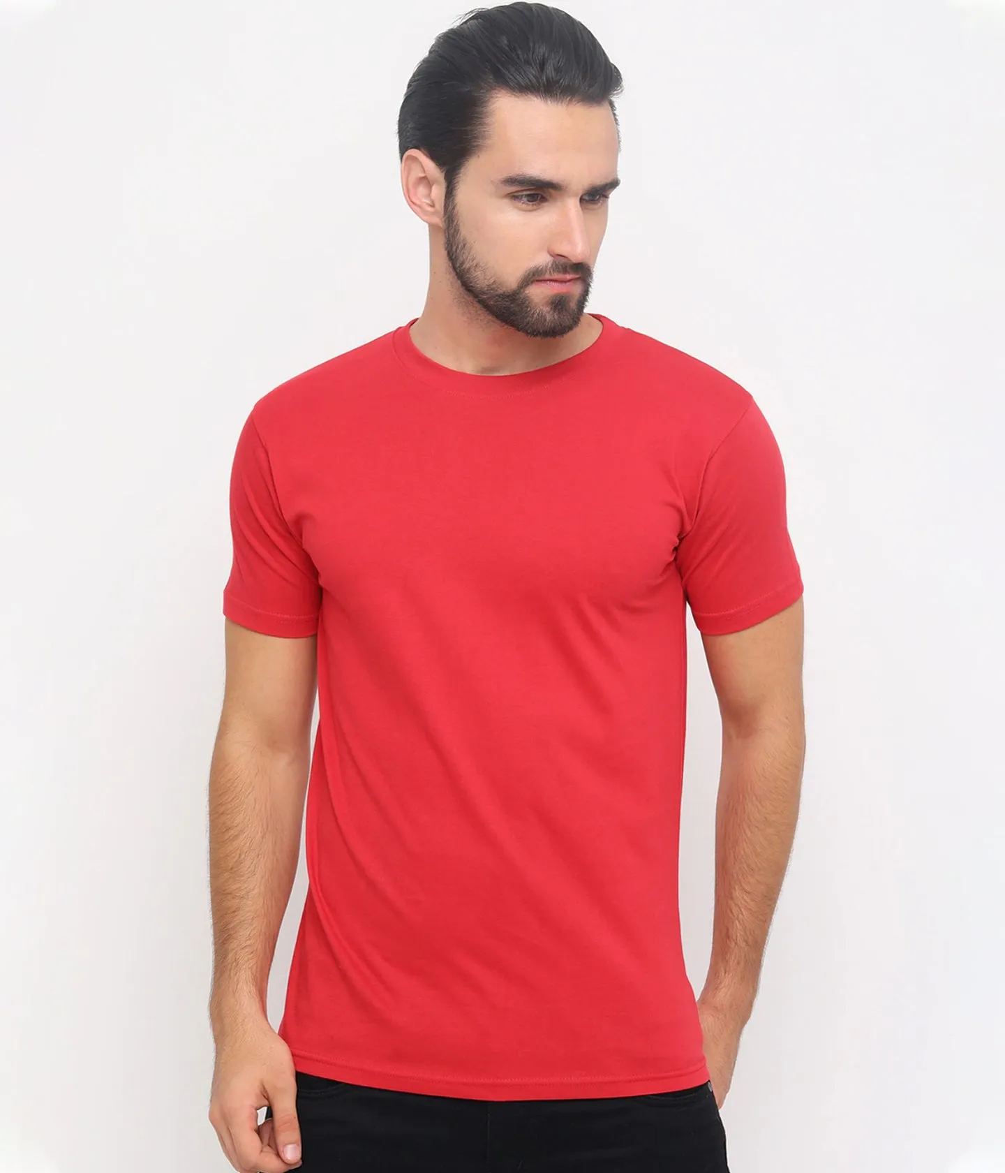 Semantic Half Sleeve Cotton T-shirt - Pack of 4