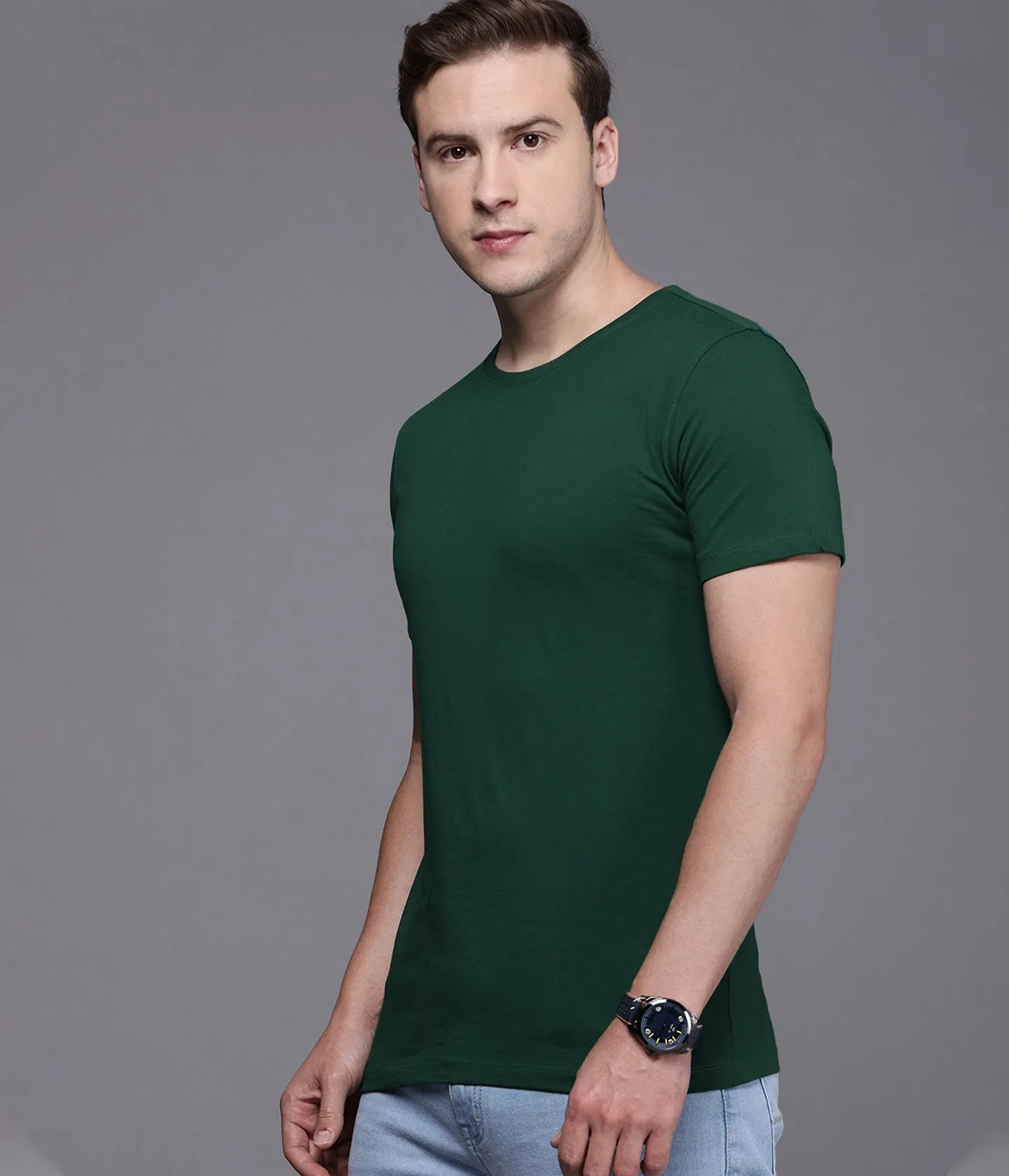 Semantic Half Sleeve Cotton T-shirt - Pack of 4