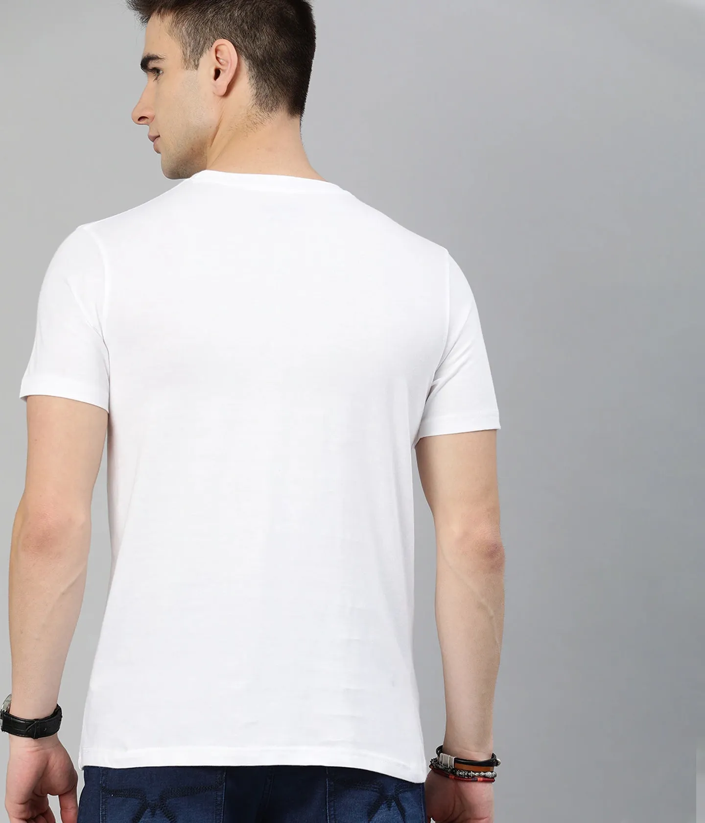 Semantic Half Sleeve Cotton T-shirt - Pack of 4