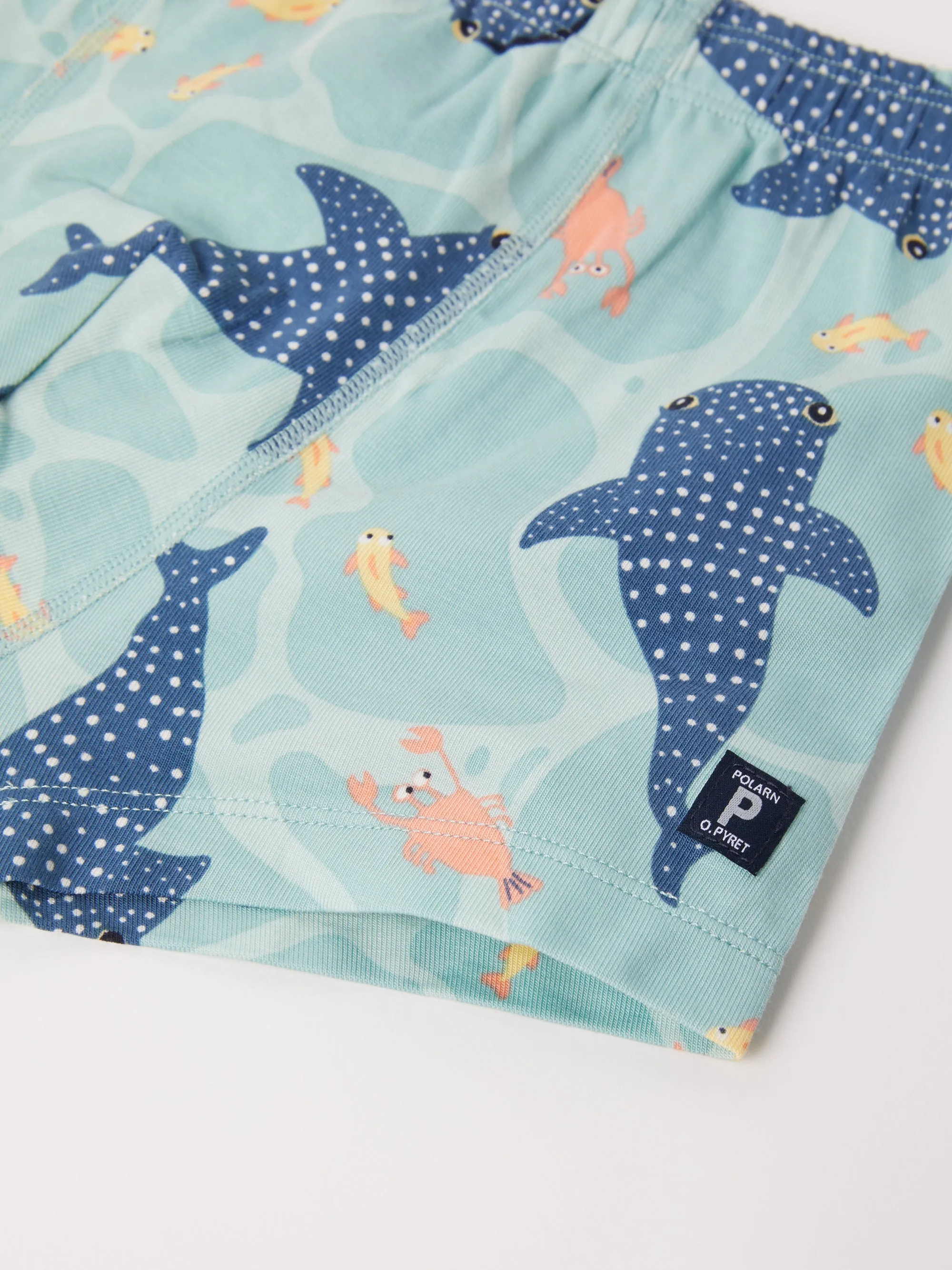 Shark Print Boys Boxers