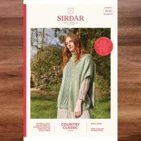 Sirdar 10163; Woman's Roll Neck Poncho