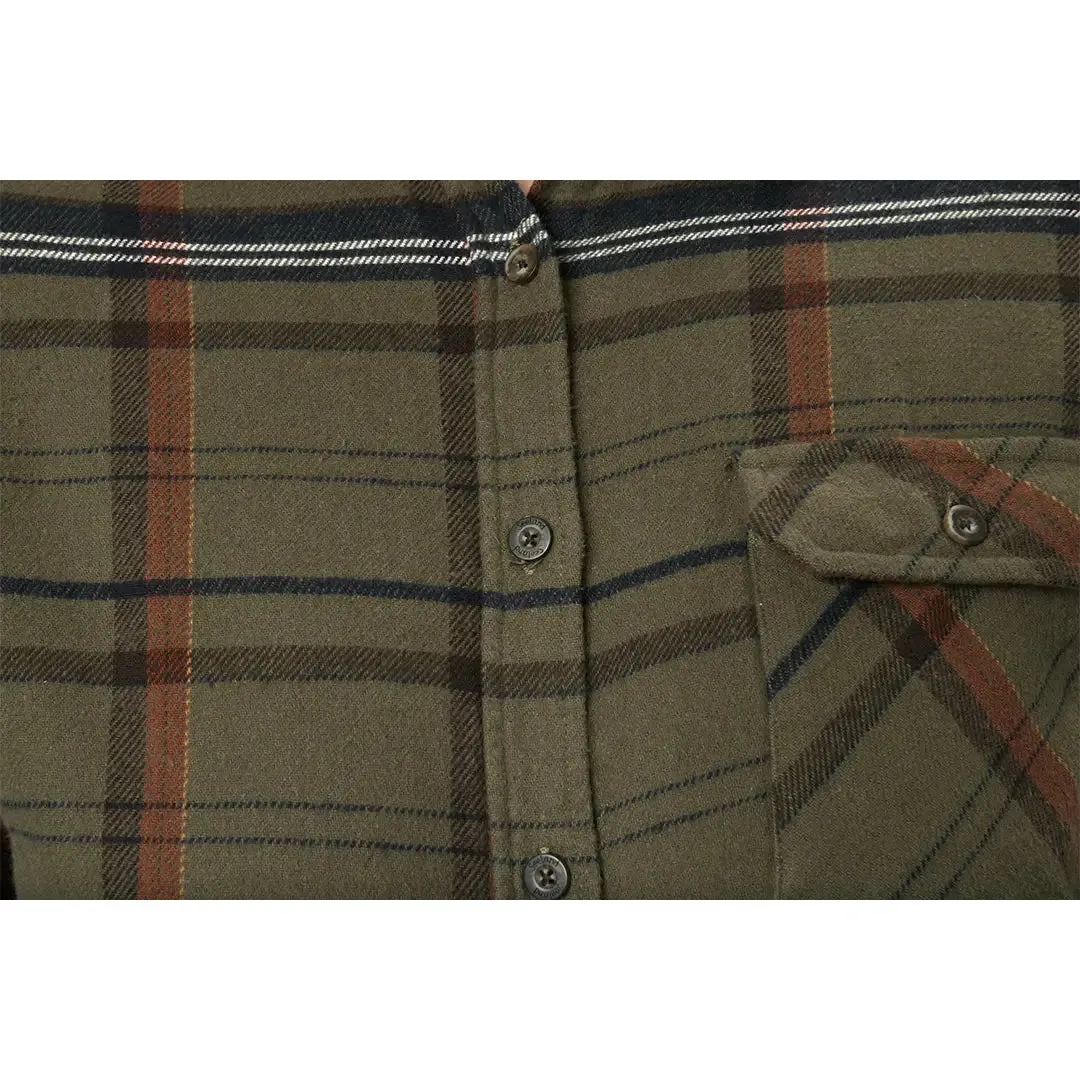 Skye Flannel Shirt - Grape Leaf/Terracotta Check by Seeland