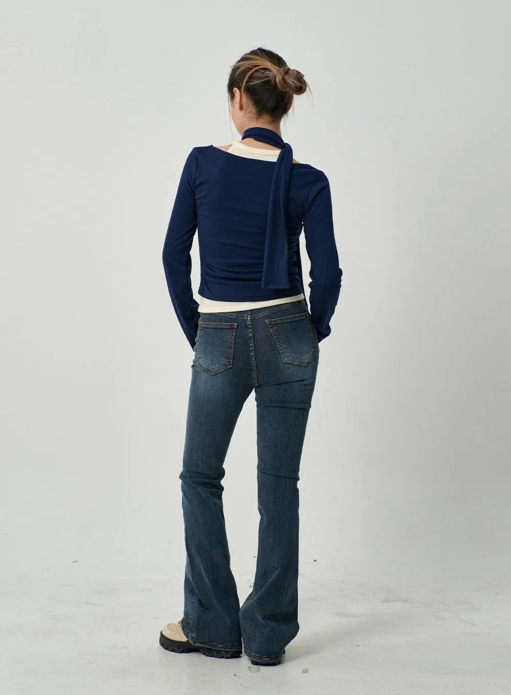 Slim Fit Bootcut Jeans CD19