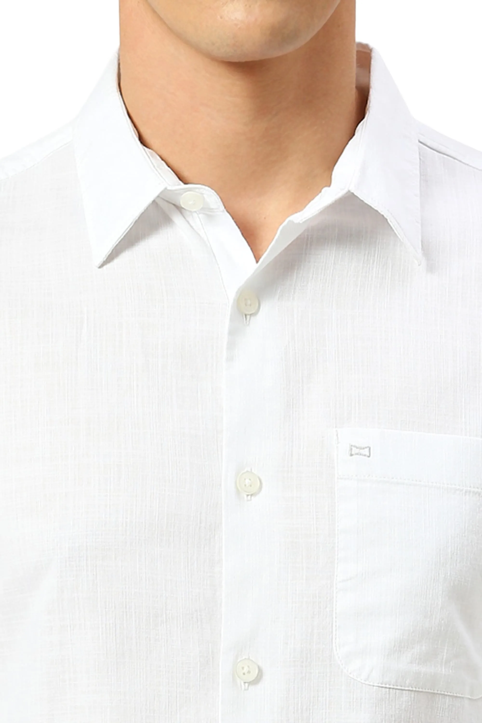 Slim Fit Coton Slub Twill Shirt