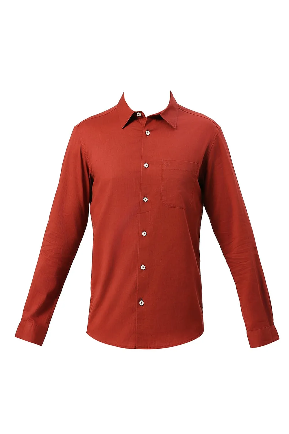 Slim Fit Coton Slub Twill Shirt