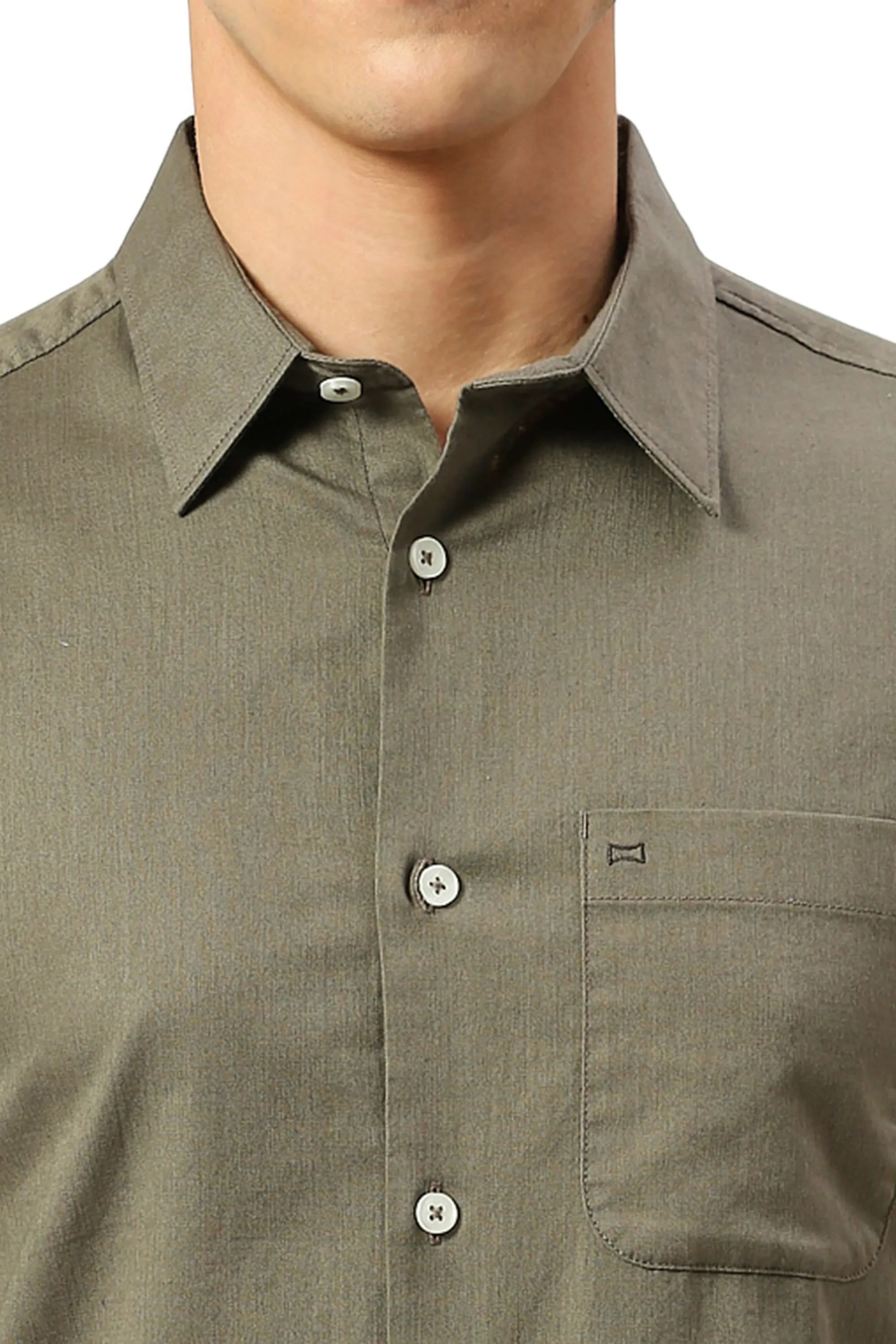 Slim Fit Coton Slub Twill Shirt