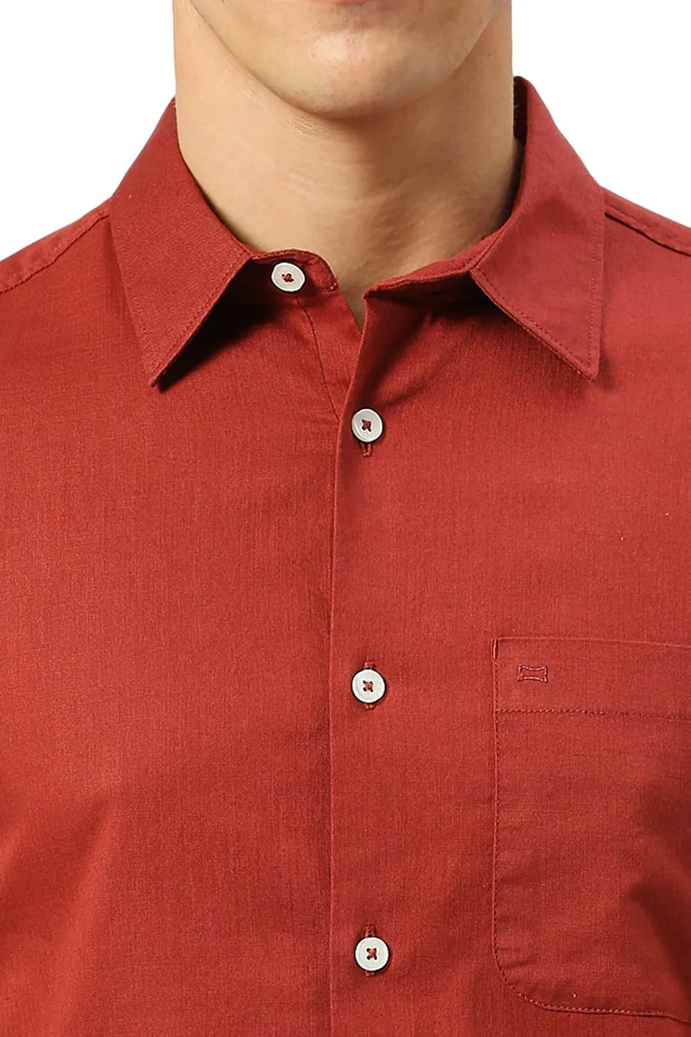 Slim Fit Coton Slub Twill Shirt