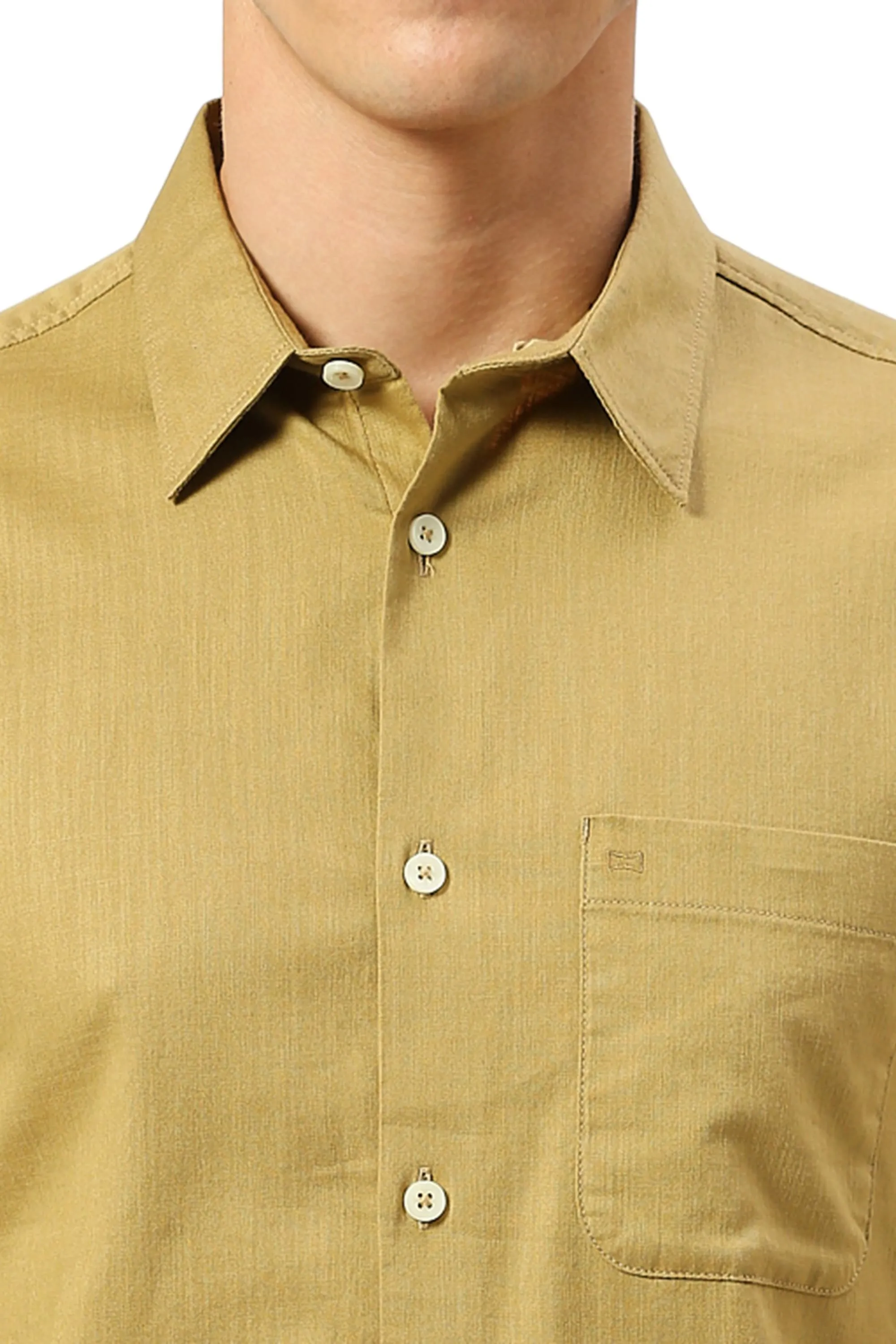 Slim Fit Coton Slub Twill Shirt