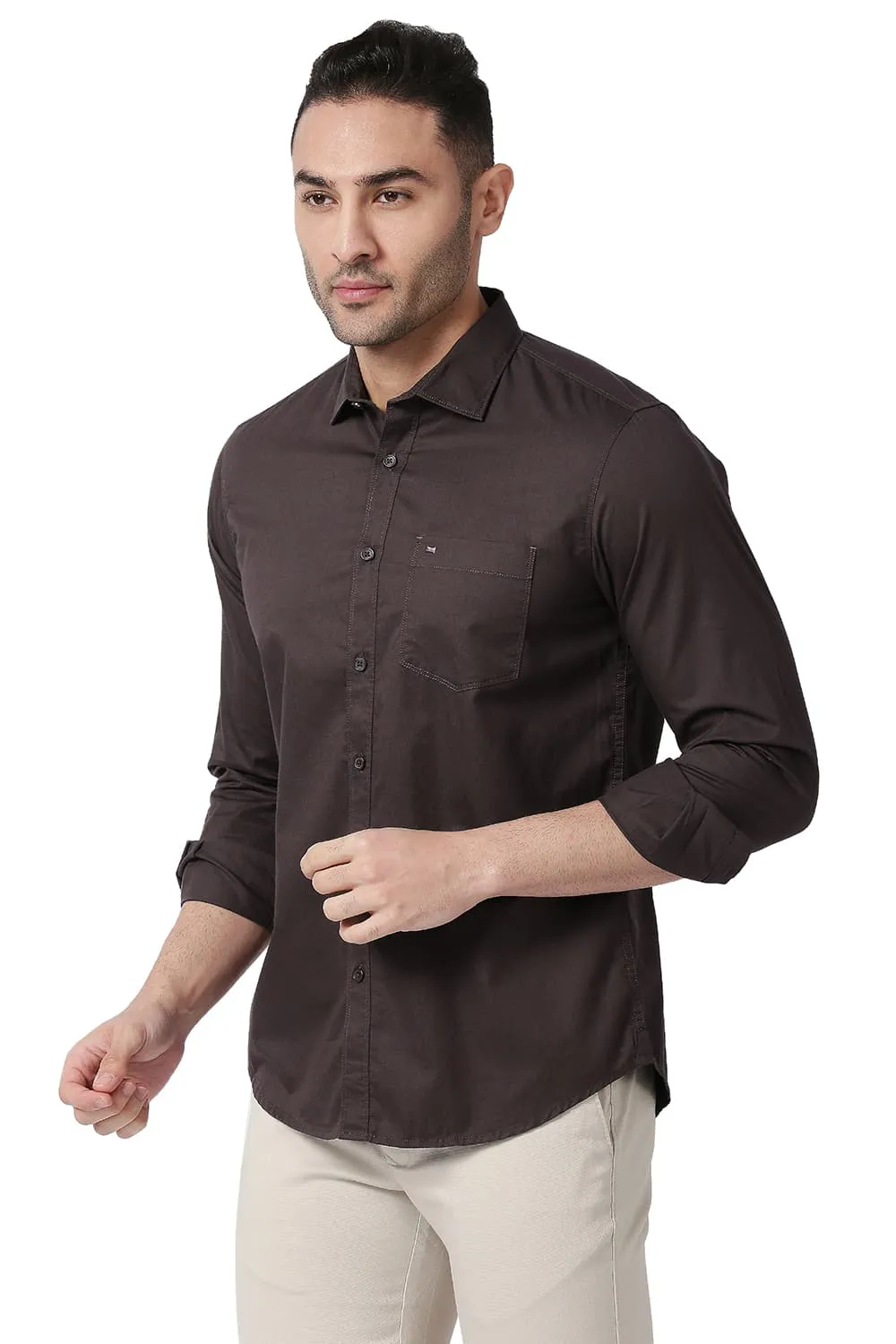 Slim Fit Cotton Twill Shirt