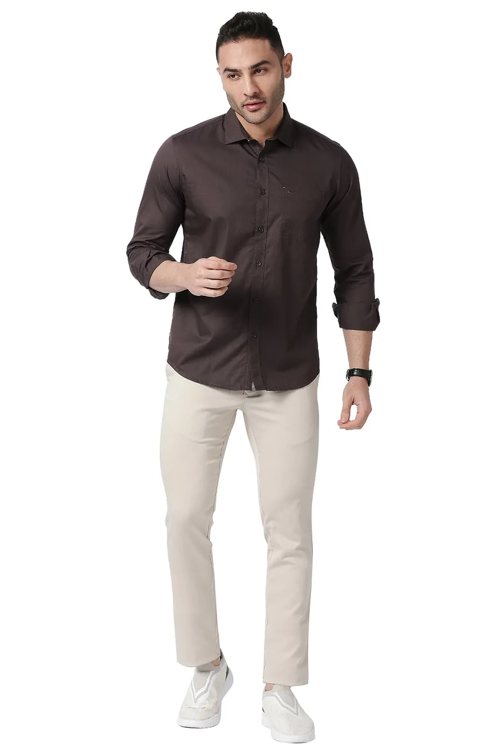 Slim Fit Cotton Twill Shirt